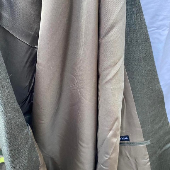 Vintage Burberrys' men's suit blazer 38 38x36x32 M gray 100% pure wool - Picture 8 of 8